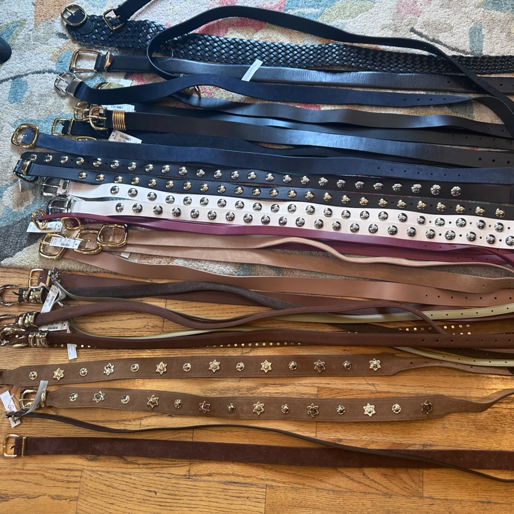 Madewell Mystery Belt Bundle – Size Small (3 Belts)